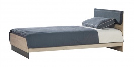 Studentská postel 120x200 Colin - dub kestína/šedá