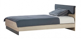 Studentská postel 140x200 Colin - dub kestína/šedá
