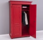 Dvoudveřová šatní skříň Hetie 245 - červená patina
