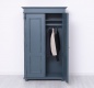 Dvoudveřová šatní skříň Hetie 245 - modrá patina