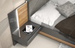 Manželská postel 180x200 + závěsný noční stolek Orfea - detail
