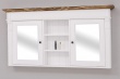 Závěsná koupelnová skříňka Ava 717 - bílá/hnědá