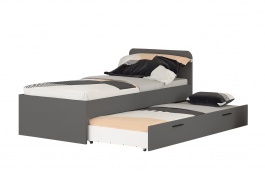Studentská postel 90x200 se zásuvkou Jarek - šedá