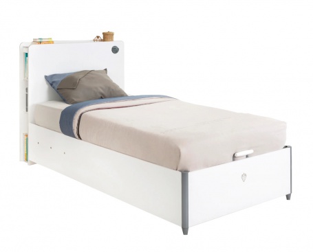 Dětská vyklápěcí postel Pure 100x200cm - bílá