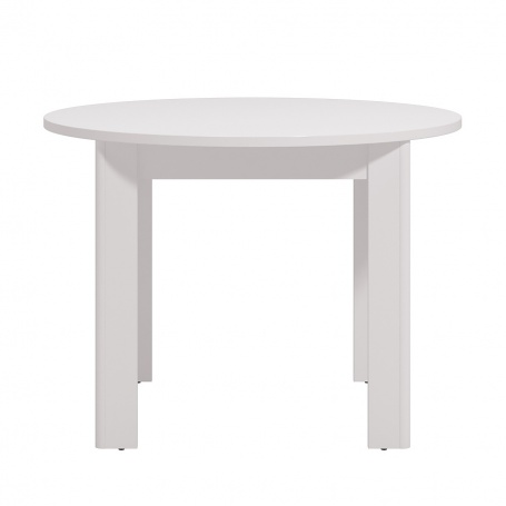 Kulatý jídelní stůl Dante - bílá