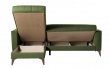 Rohová sedací souprava, rozkládací s úložným prostorem Verde - zelená