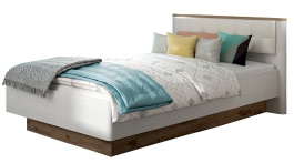 Studentská postel 120x200 se zásuvkou Maeve - dub sněžný/dub viking