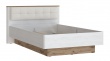 Studentská postel 120x200 Maeve - dub sněžný/dub viking