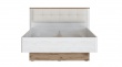 Studentská postel 120x200 Maeve - dub sněžný/dub viking
