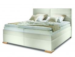 Čalouněná manželská postel BOX SPRING Katie 160/180x200cm - výběr potahu