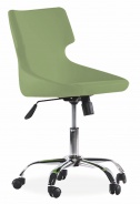 Otočná židle na kolečkách Colorato - zelená