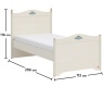 Dětská postel Lilian 100x200cm - rozměry