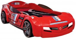 Dětská postel auto SUPER DELUXE 90x195cm - červená