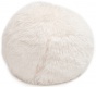 Dekorační polštářek sněhová koule - bílá