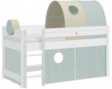 Vyvýšená postel s doplňky Fairy - bílá/zelená
