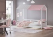 Domečková postel II + dřevěná polostříška pro domečkovou postel II Fairy - v prostoru