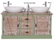 Koupelnová skříňka pro 2 umyvadla Damiano 665 - specifikace