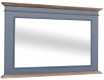 Koupelnové zrcadlo Ava 138B - modrá/hnědá