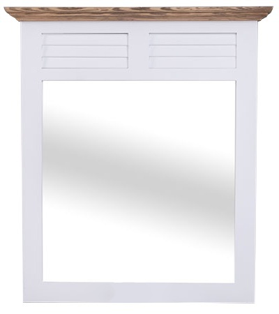 Koupelnové zrcadlo Lisi 670 - bílá/hnědá