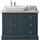 Koupelnová skříňka pro umyvadlo Lisi 668 - modrá/stříbrná patina