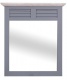 Koupelnové zrcadlo Lisi 670 - šedá/bílá