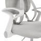 Rostoucí židle s podnoží a šlemi ANAIS - šedá/bílá