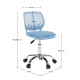 Otočná židle SELVA - modrá/chrom