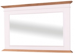 Koupelnové zrcadlo Ava 138B - bílá/hnědá