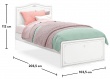 Dětská postel Betty 100x200cm - rozměry