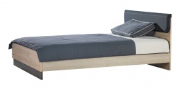 Studentská postel 150x200 Colin - dub kestína/šedá