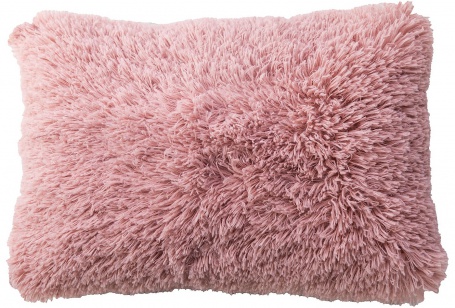 Dekorační chlupatý polštářek Chere - růžová