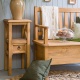 Dřevěná stolička s šuplíkem MES 10 - K01