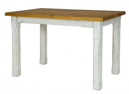 Dřevěný jídelní stůl 80x120 MES 02 A s hladkou deskou - K16+K01