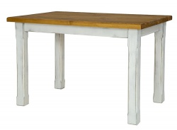 Dřevěný jídelní stůl 80x120 MES 02 A s hladkou deskou - výběr moření