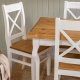 Dřevěný stůl 90x160 rustikální  LUD 01 - K17+K01
