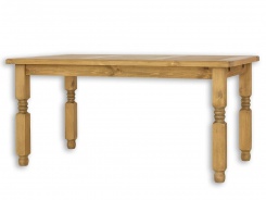 Jídelní selský rustikální stůl z masivního dřeva MES 01 B - 100x200cm - výběr moření