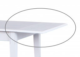 Přídavná deska k jídelnímu stolu Carson - bílá