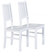 Jídelní židle (2 kusy) Carson - bílá