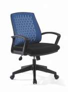 Židle na kolečkách Prim - modrá/černá