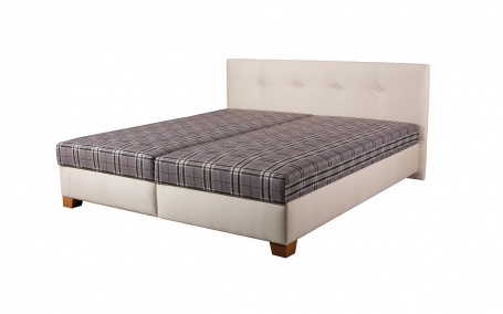 Čalouněná postel s roštem a matrací DARINA