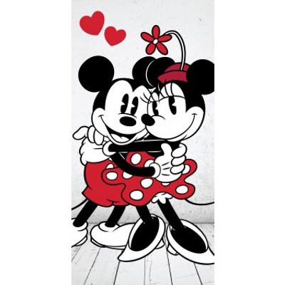 Osuška Mickey a Minnie in love 02 70x140cm