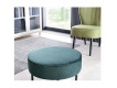 Čalouněný taburet/stolek Lafu H v místnosti - zelený