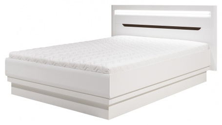 Manželská postel Irma 160x200cm - bílá / wenge