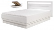 Moderní postel Irma 140x200cm s úložným prostorem - bílá